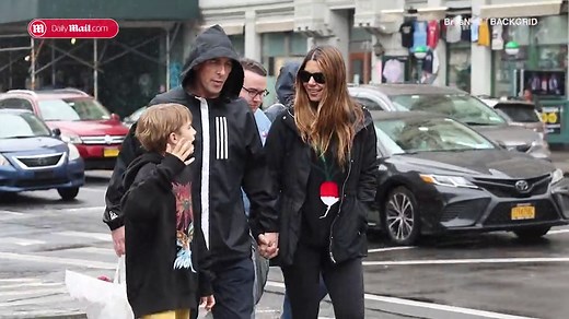 Christian Bale poses with BOTH his kids in rare family photo with wife