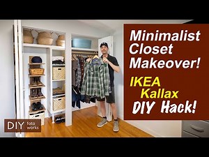 Ikea Closet Makeover Hack / Closet Organizer DIY! 4K