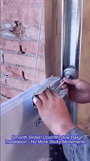 Smooth Slides! Door/Window Rail Installation—No More Sticky Movements!
