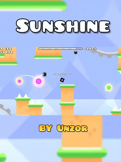 Geometry Dash Sunshine Gameplay: ZzzBlue & Lpxcxyx