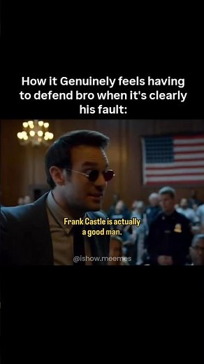 Lying for loyalty 💀 #daredevil #meme