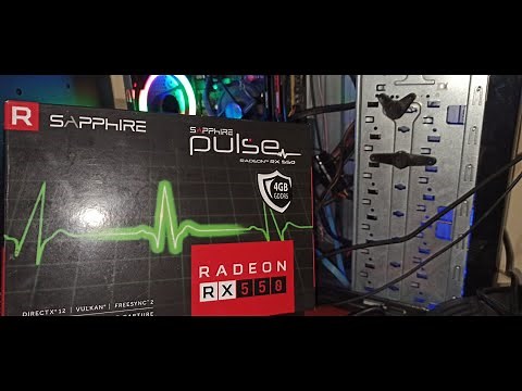 INSTALACION TARJETA GRAFICA RADEON RX550 4GB