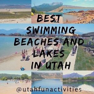 BEST SWIMMING BEACHES AND LAKES IN UTAH! Which one is your favorite one? Are we missing one? Let us know with a comment! in utah Bridger Bay Beach, Antelope Island State Park. Drinking fountains near restrooms, showers are available. Buffalo Grill provides food services at the Bridger Bay Beach indoor pavilion building. Open daily at 11 a.m. 2-Sand Hollow Reservoir and State Park, warm water, open year around, entrance fee $10. Camping available registration required. Many attractions near by, l