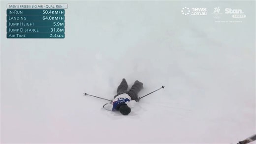 Skier wiped out, lays motionless in terrifying Olympics crash