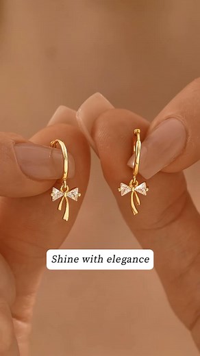 UNIQUE ♥ Ribbon Bow Huggie Earrings PERFECT GIFT ♥ Make your friends or family happy with this exclusive gift. | Regal Collective | Facebook