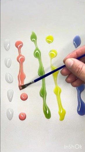 Beautiful Pattern Made of Color Drops | Satisfying #colormixingmagic #drawing
