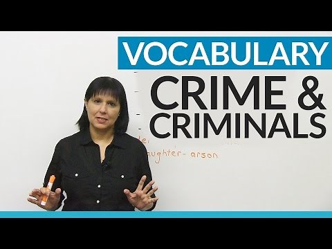 English Vocabulary: Crime & Criminals
