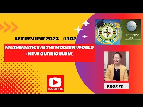 BEST LET REVIEW 2023 (1102)/NEW CURRICULUM: MATHEMATICS REVIEW