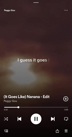 #peggygou (it goes like ) nanana 🎶 #trendingsong #trendingsound #new #lyrics #lyricsvideo #fyp #trending