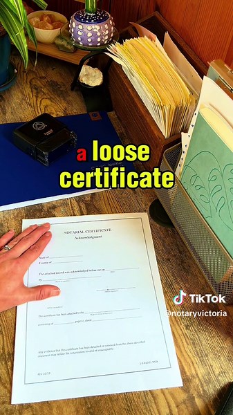 Sometimes documents don’t have a notarial block on them. You must first ask which kind of notarial wording they would like to use on the loose certificate, acknowledgement/jurats/oath&affirmation then fill itbout and attach it to the document! #notarypublic #notarytiktok #loansigningagent #mobilenotary #notarymentor #notarysigningagent #entrepreneurtok #womenbusinessowners #remoteonlinenotary #notarypublicbusiness #notarylife #notarystamp #venue #notarystamp
