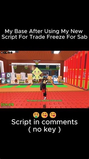 freeze Trade Script SAB | WORKING 🟢 UNPATCHED | #short #roblox #delta