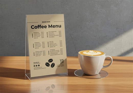 Coffee Shop Branding Menu Template | Cafe Menu Design, Coffee Shop Menu, Editable Drink Menu, A4 & US Letter - Etsy