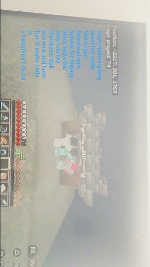 good bedrock realm with java pvp to join #minecraftbedrockrealm #minecraft #bedrock #bedrockedition