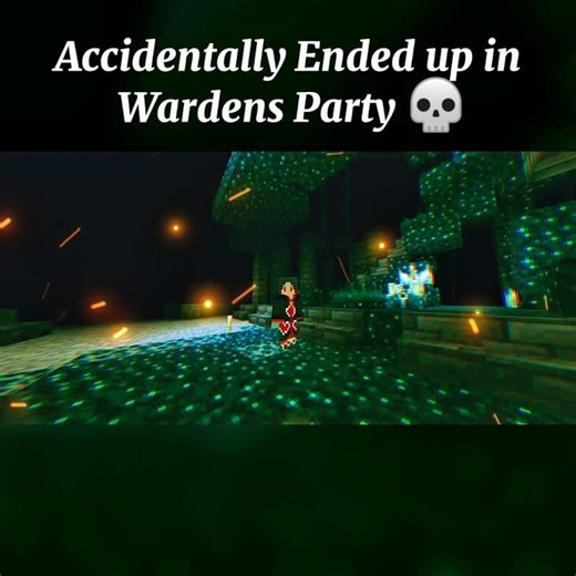 Accidentally Ended Up in Warden’s Party 😱 | Minecraft PE Horror Short