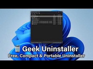 Geek Uninstaller : Compact & Portable Uninstaller for Windows