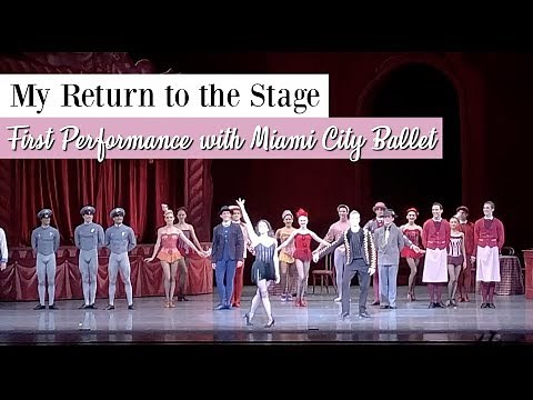 MY RETURN TO THE STAGE | First Performance with Miami City Ballet | Kathryn Morgan Vlog