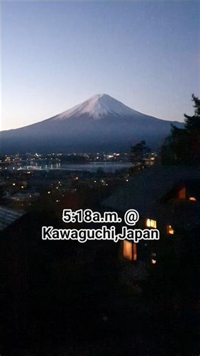 @Kawaguchi, Japan 5:18AM in the morning. A great view from my window.