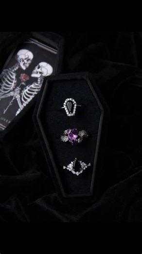 Shop coffin cuts www.sapphirestudiosdesign.com/coffin-ring-collection | Sapphire Studios Design