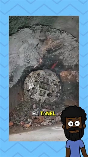Con esta MÁQUINA es que hacen los TÚNELES. ⚙️ #fyp #maquina #TBM #tune #viral