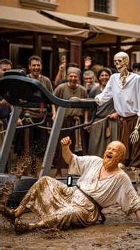 What If You Introduced a Modern Treadmill in Ancient Rome?