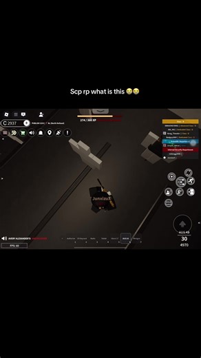 AUG Damage Test in SCP Roleplay on Roblox