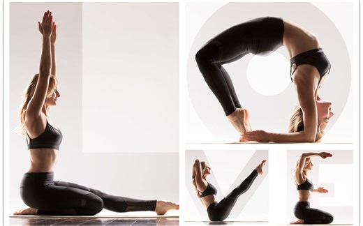 瑜伽入门到高级/瑜伽课全集【新手初学初级入门，中级到高级】Caley Alyssa's yoga classes(udaya)