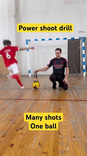 Power shoot drill🔥#football skills #tutorial strong kick