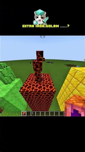 most powerful golem in Minecraft ☠️ #minecraft #shorts #trending
