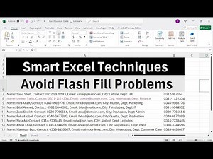 How to Use Excel Functions When Flash Fill Fails