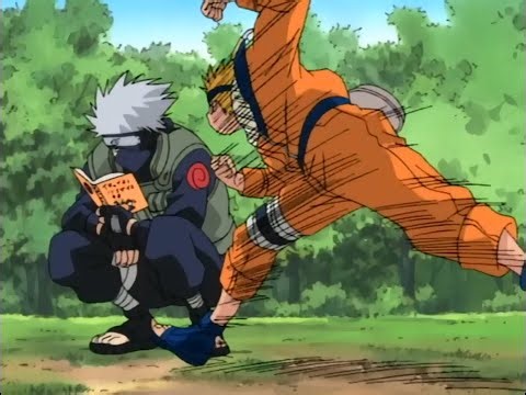 Kakashi aplica el jutsu del Dedo Secreto Mil Años de Muerte con Naruto ¦ NARUTO cap4 - Latino