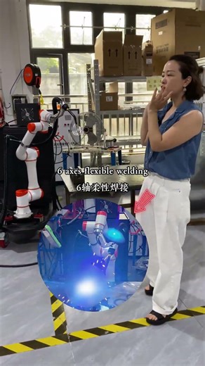 Collaborative Robot Cobot Welding MIG Laser WeldingDemo of collaborative robot