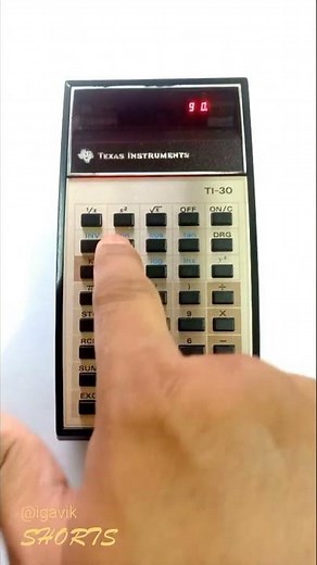 Vintage TI-30 Scientific Calculator (LED Display) from 1976 #shorts #scientificcalculator #vintage