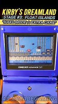 Kirby's Dream Land Stage 3 Float Islands - Hard Mode - Played On Nintendo Game Boy Advance SP GBA