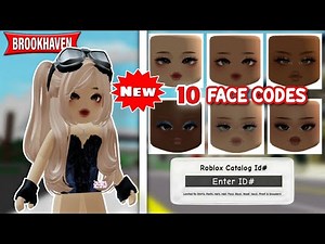 *NEW* FACE ID CODES FOR BROOKHAVEN 🏡RP, BERRY AVENUE, BLOXBURG 🔥😍