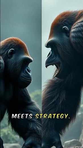 Gorilla vs Gigantopithecus Battle of the Giants!