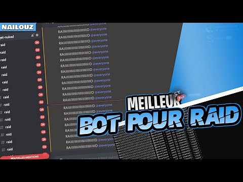 VOICI LE MEILLEUR BOT POUR RAID DES SERVEURS SUR DISCORD!