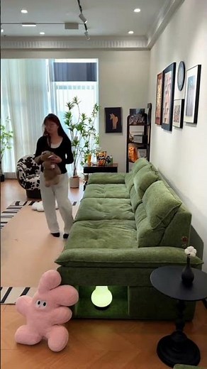 Massive Green Power Sofa! 🟢 Extra Large Electric Recliner with Pull-Out Bed & Storage Review #sofa