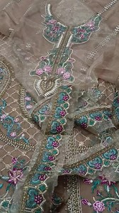 MARYUM'S °° PURE CHIFFON EMBRIODEDED CODE NET 2 TONE DUPATA 0300-0041595 | Nimz collection