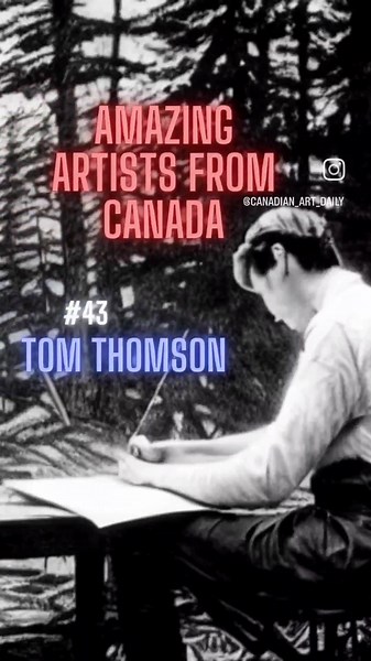 🇨🇦 Artists YOU should know: Tom Thomson 🎨 Thomas John Thomson was born on August 5th, 1877 in Claremont Ontario. 🍁 Although Tom Thomson never became an official member of the Group of Seven, he was closely associated with the artists in the group before his tragic death. His influence and legacy were widely felt among fellow members, inspiring them to create works that embodied a deep connection to nature and exemplified Canadian landscape painting. 👨‍🎨 In 1912, Tom Thomson embarked on a j