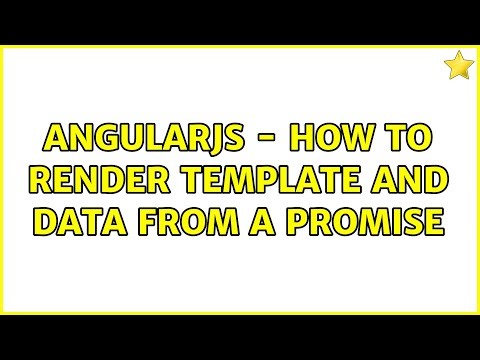AngularJS - How to render template AND data from a promise