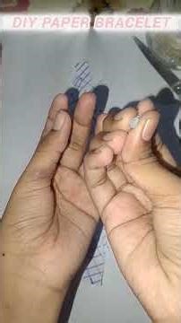 DIY paper bracelet 💜💜🩷🩵/short #shortvideo