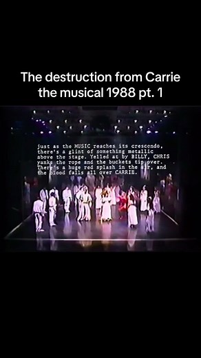 Carrie The Musical 1988 Part 1 - The Destruction Scene