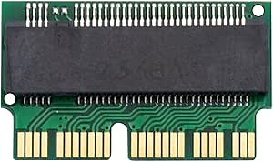 for MacBook AIR Pro 2013 2014 2015 2016 2017 A1465 A1466 A1398 A1502 to NVME M-Key M.2 PCIE 4.0 3.0 SSD Hard Drive 2230 2242 2260 2280 Gold Finger Adapter Expansion Card Green