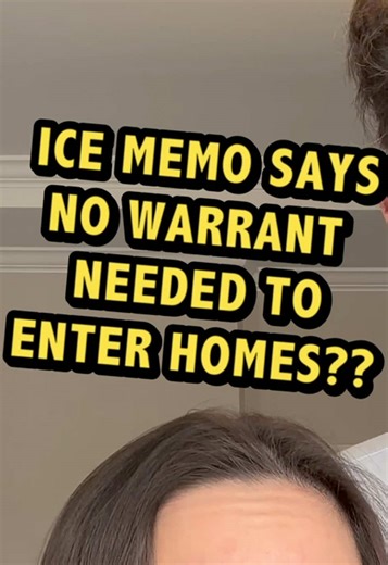 There’s apparently an ICE memo that went around internally, saying that ICE agents can forcibly enter homes using only an administrative warrant, no judicial warrant needed. Is that legal? #lawtok #LearnOnTikTok #TikTokLearningCampaign #iceagent #lawenforcement