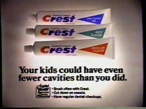 1982 Crest Toothpaste "Make us proud" TV Commercial