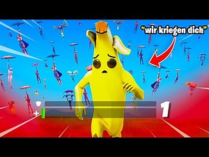 Ich spiele die KOMPLETTE Runde mit 1HP und MUSS GEWINNEN.. (extrem schwer) 😱 in Fortnite 3