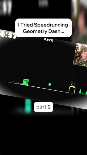 I Tried Speedrunning Geometry Dash #fyp #viral | Geometry Dash