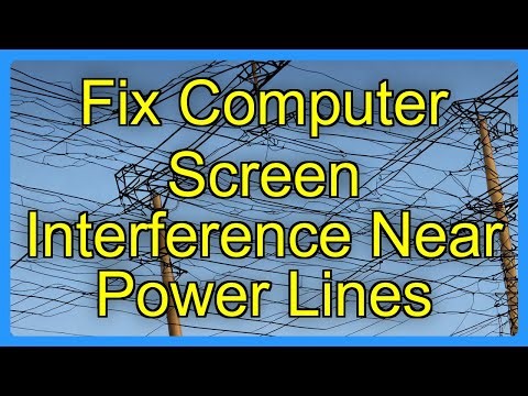 Fix Computer Screen Interference Near Power Lines