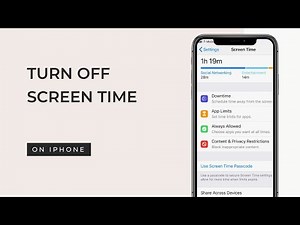 How to Turn Off Screen Time Without Passcode on iPhone