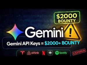 Live Hunting Google Gemini API Keys on Tesla, Airbnb, Netflix & More for Bug Bounties